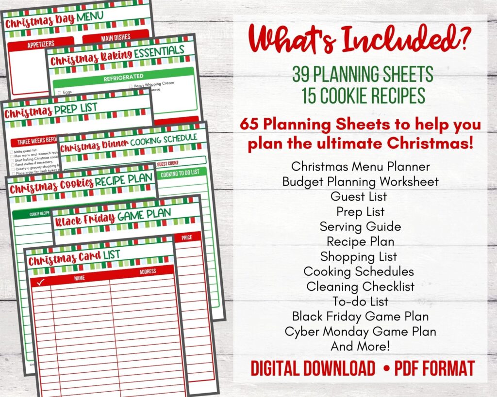 Black Friday Shopping Planner Black Friday Shopping List 