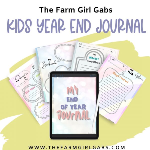 End of year journal for kids