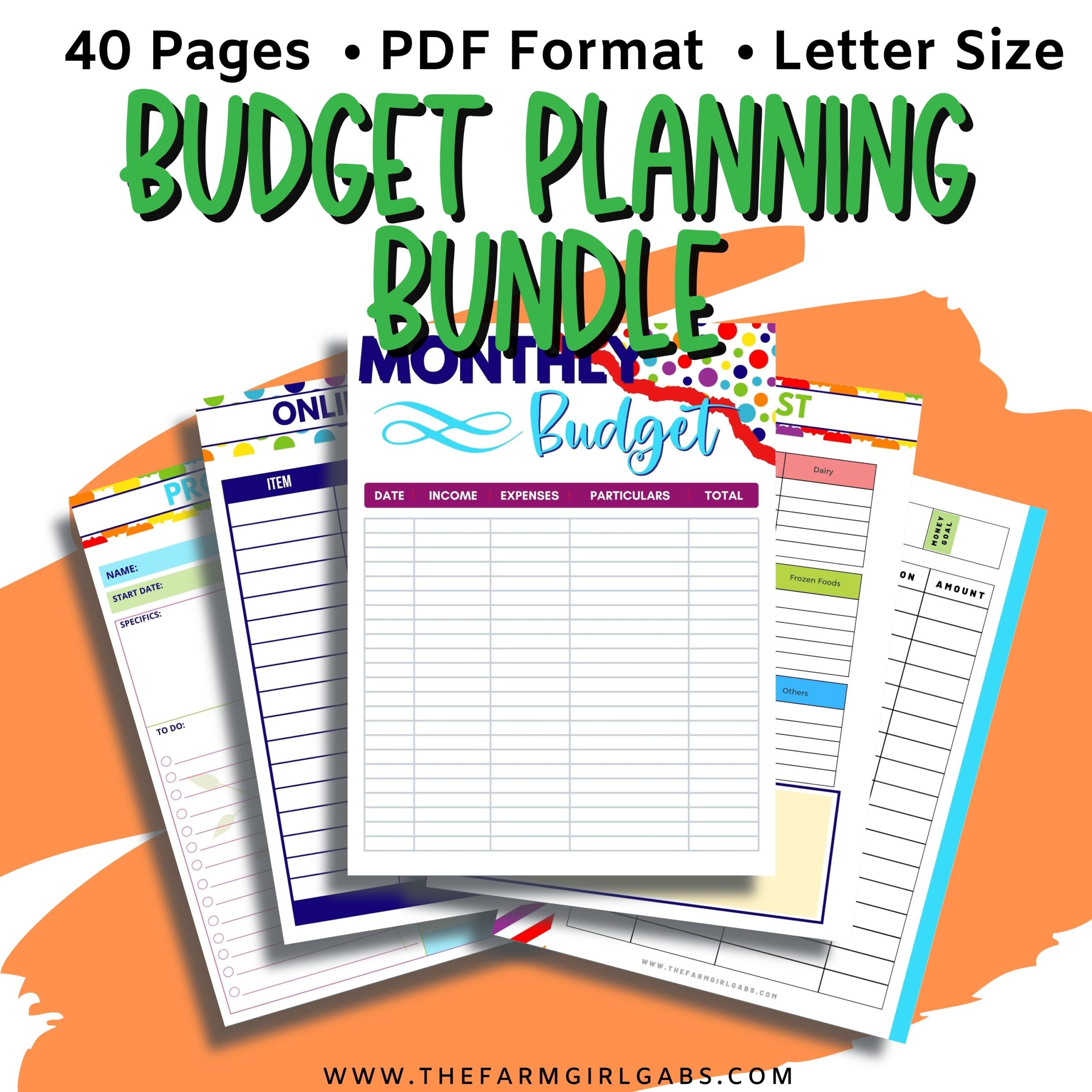 Printable Budget Planner – Farm Girl Designs