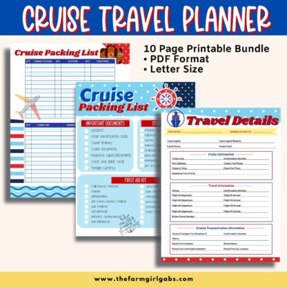 Printable Cruise Planner – The Farm Girl Mercantile