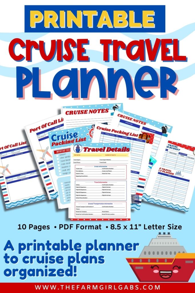 Free Printable Cruise Planner