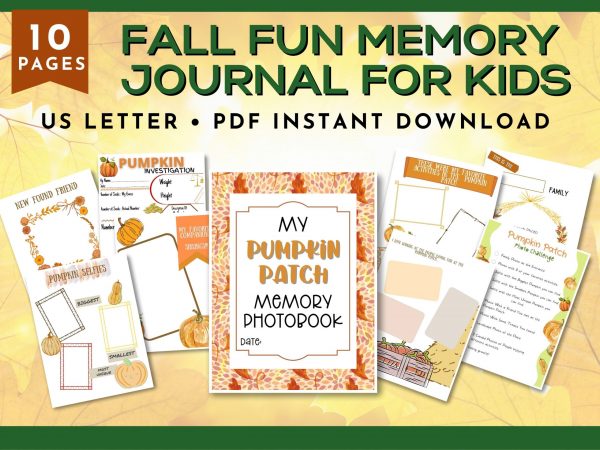 Fall pumpkin patch memory book