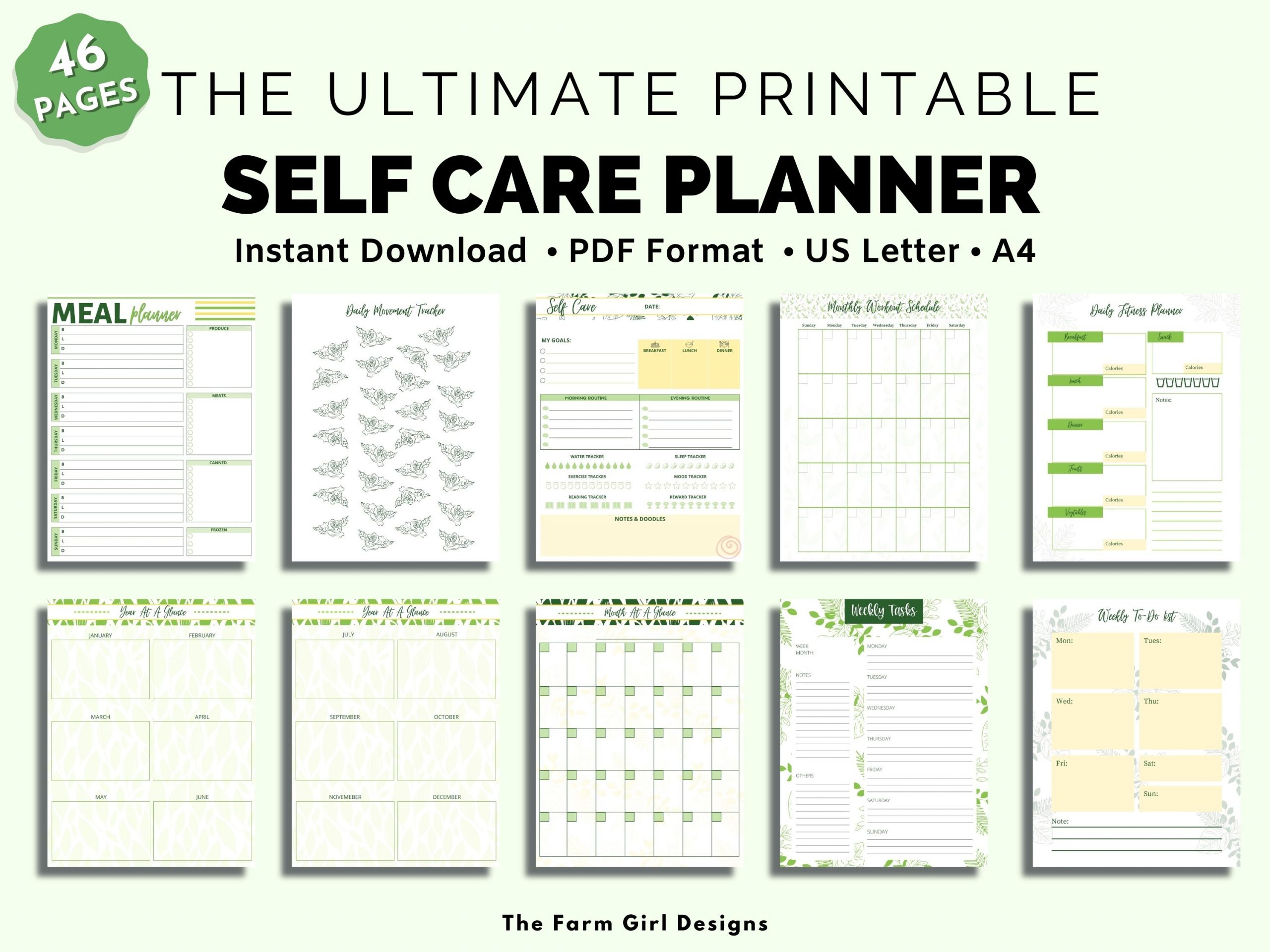 Printable Medical Planner – Farm Girl Designs