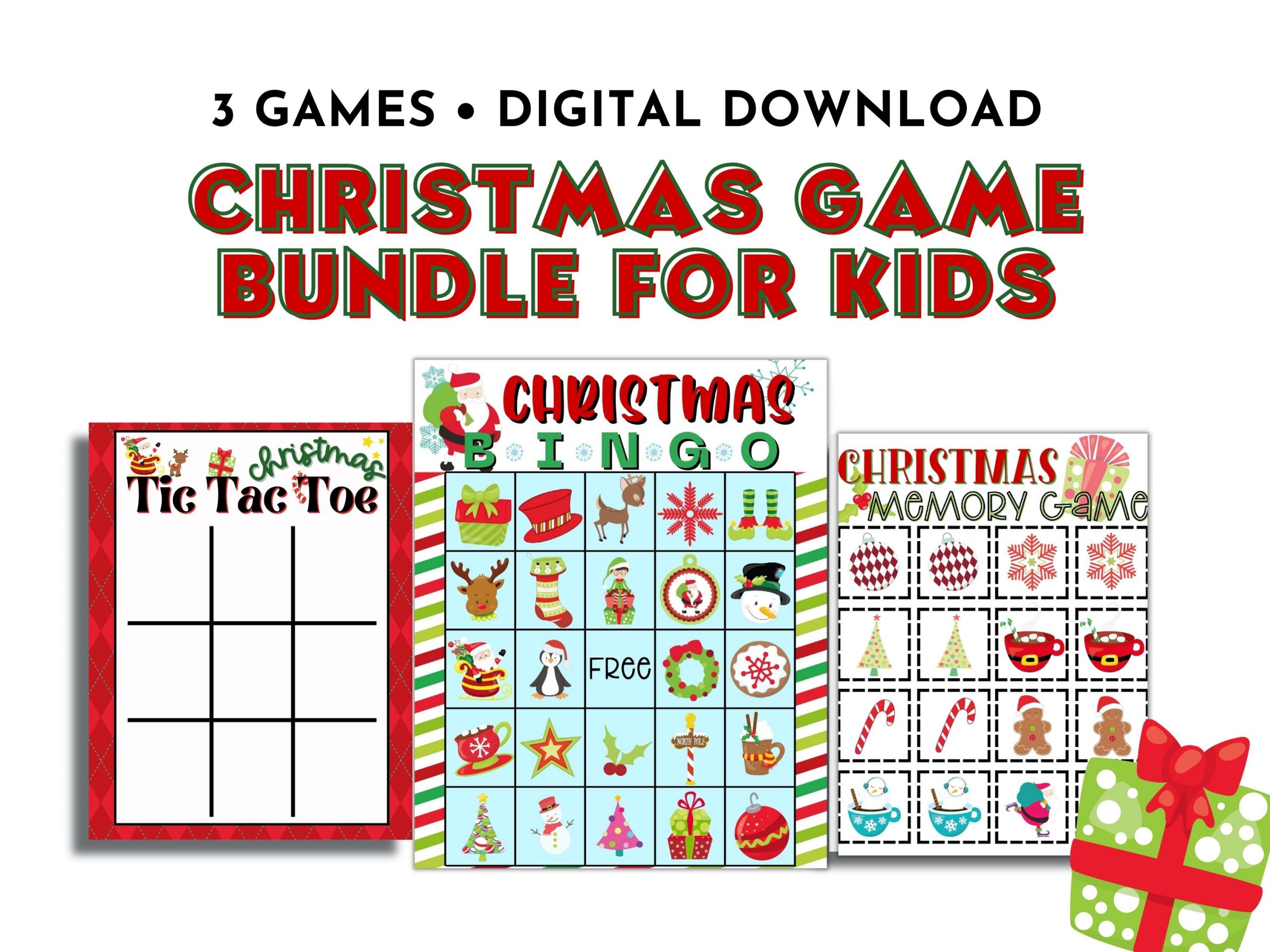 Free Printable Christmas Tic Tac Toe Game