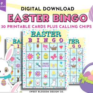 Easter bingo game for kids